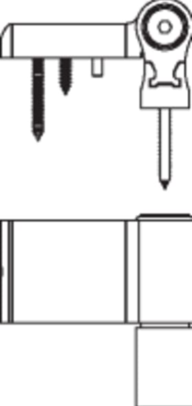 Maco  Türband MACO T100P Plus Flügelteil 87 mm Überschlagshöhe von 21-23,5 mm verkehrsweiß RAL 9016 VE 1 S  477314