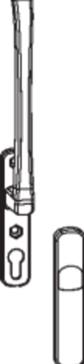 Maco  HS-Griff Standard Innengriff ohne Stift 10 silber F1  28576