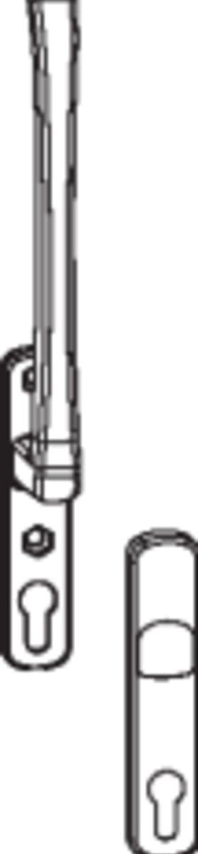 Maco  HS-Griff Standard Innengriff PZ ohne Stift 10 silber F1  28577