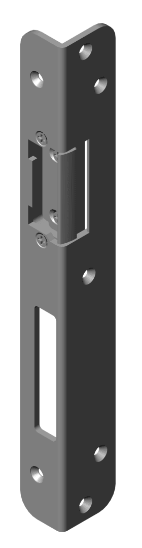 WINKELSCHLIESSBLECH RS15 3 E F. E-TÜRÖFFNER WEISS ABGER.  VE=5 3105609