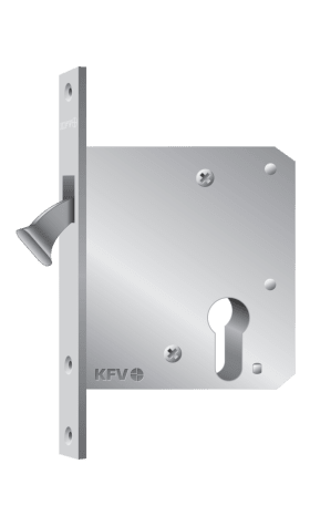 Pendeltür-, Schiebetür-, Glastür-, Fallen-, Riegel- und Spezialschloss für Holztüren 1620-WC/55-24-K-41-M