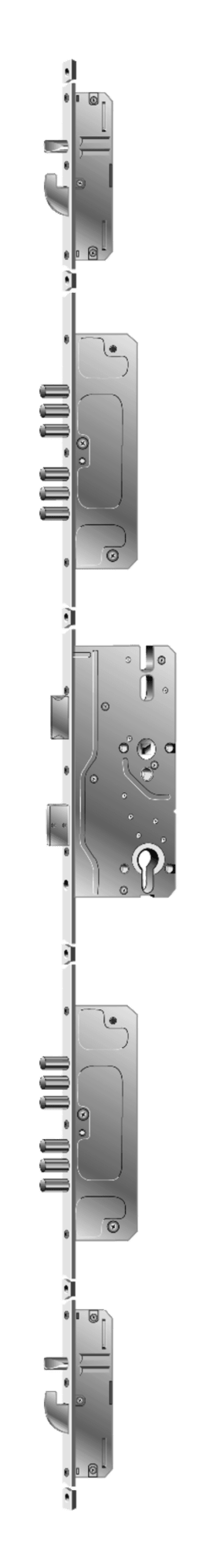 TÜRVERSCHL.AS 2616 F16/45/92/8 SAQF B001 RAL 9007  ABG.FA.M.PRÄGE 3484104