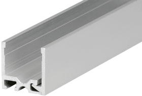 Hermat Glashalteprofil,6951/OD,L3.000mm,zum Anschrauben,Aluminium,naturfarbig