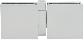 Hermat Glastürband 6910.G/G,2tlg,kantig,8mm glanz verchromt