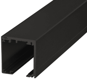Hermat WRT-Laufprofil 6000mm, SAN REMO, 9170, mit Abdeckprofil, smoke black