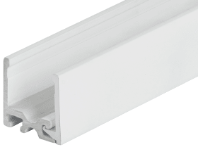 Hermat Glashalteprofil,6951/OD,L3.000mm,zum Anschrauben,Aluminium,weiß,verkehrsweiß