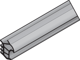 HÖRMANN STAHLZARGENDICHTUNG STANDARD ELASTIK-HOHLKAMMER, GRAU, RING À 4,95 M