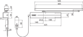 FREILAUF TÜRSCHLIESSER NIRO FREESWING CAM MOTION EN 3-6