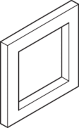 ZWISCHENRAHMEN JUNG LS990 EDELSTAHL LACKIERT ES2961 Z5-L
