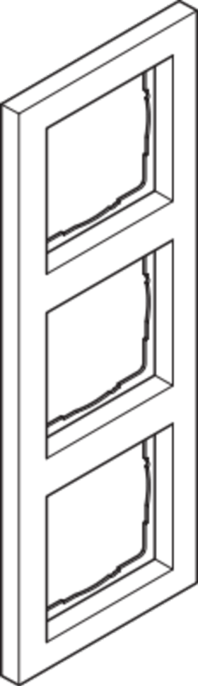 RAHMEN 3-FACH JUNG LS990 ALPINWEISS 81X223 LS983WW