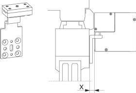 Maco  Mitnehmer 10-12mm für HS Comfort Drive Schiebeantrieb aufliegend  477525