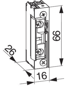 Maco Hautau MACO E-Öffner mit mechanischer Entriegelung mit Arretierung 10-24 V, 477536