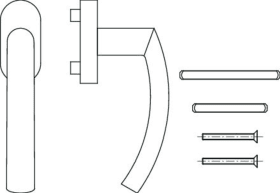 FENSTERGRIFF UNITY B07 NOCKEN 10 MIT STI FT 24/32 36/42 EDELSTAHL MATT , 477544