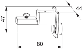 Maco  Obere Führung Bandseite, für RC2 mit Aushebesicherung für obere Führungschiene mit Blende und univer  214421