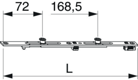 Maco  MM Stulpverlängerung fix 235 mit 2 i.S. silber  214547