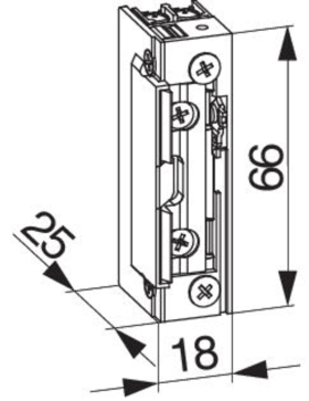 Maco Hautau MACO Tagstellungsöffner mit Fallenrutsche schmal mit mechanischer Entriegelung und starker Feder, 478686