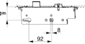 Maco  Schlosskasten Türschloss Z-TS DM65 PZ E92 VK8 silber  215364