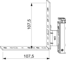 Maco  MM Falzecklagerband AS mit ÜV links 12L/20Ü-13V silber  54705