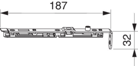 Maco  MM Dreh-Kippbandstulp fix TV Unterlage montiert silber  54917