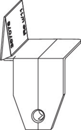 Maco  Spaltabdeckung MM 11V rechts unten Silber  357076