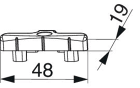 Maco  Schließteil für PVC Silber  358074