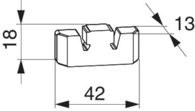 Maco  Dichtungsstück für obere Führung mod.C Silber  358390