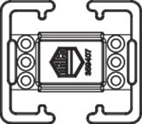 Maco  Schließteilhalter Eurofalz FT24 13V f. Schließteil 48 mm Holz  359407