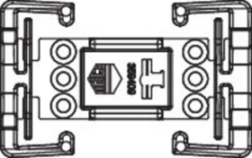 Maco  Schließteilhalter i.S. Eurofalz 9V f. Schließteil 68 mm Holz  359409