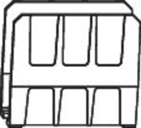 Maco  Nutabstützung HS Nut 22 x 42 für 300 kg Silber  359802