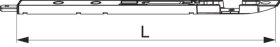 Maco  Haustürkantriegel R90 4L L=255  58467