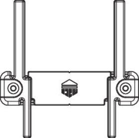 Maco  Schließteilhalter für Anpressverschluss verdeckt ES+TV Flügel- und Rahmenteil Holz  361815