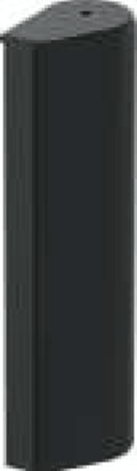 Maco  Abdeckkappe Ecklagerband PVC/DT130 mit Lasche rechts Graphitschwarz RAL 9011  363139
