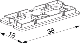 Maco  Formteil für Reedkontakt Typ 5 RVS (PVC+Holz) Weiß  363186