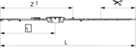 MACO Getriebe fix Drehkippbeschlag DM-6 840 silber