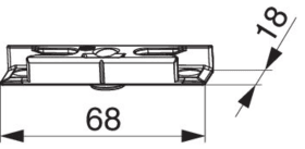 Maco  Schließteil i.S. mit Positionszapfen 12x3 mm Eurofalz 18 mm Schrägverschraubung - 0,7 mm Anpressdruc  96890