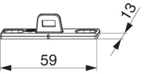 Maco  Rahmenteil für Verschluss für Alu-Verbundflügel Tricoat-Evo  385096