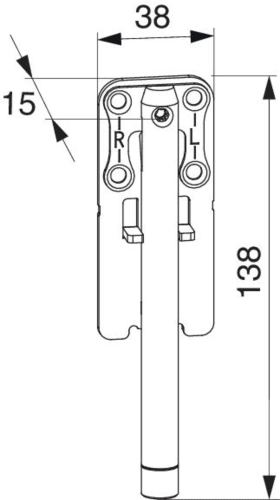 Maco  Packung Verstärkungsteil verstellbar für Laufwagen SKB-Upgrade  478240