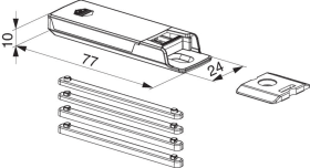 Maco  eTronic Fenstersensor Funk schwarz 1er Set  479972