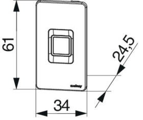 Maco Hautau openDoor Touchkey dLine, 480489