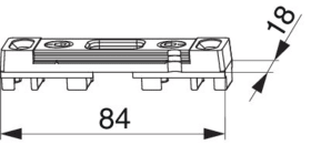 Maco  Bolzenschließteil ZA für Holz/PVC/Alu gegenüberliegende Beschlagsnut silber  58676