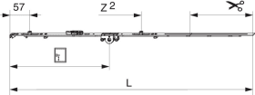 MACO Drehkippgetriebe MM EH 840 DM15 fix mit 2 integrierten Sperren GM300 Tricoat-Evo