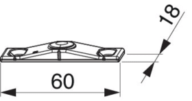 Maco  Hebeschliessteil fuer Rundbogen- und Schraegfenster fuer Holz Tricoat-Evo  372420