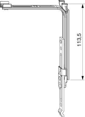 Maco  MM Eckumlenkung senkrecht verlängerbar ohne Zapfen FFH 750-2.800 Tricoat-Evo  232864