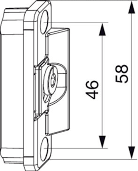 Maco  Anpressverschluss verdeckt ES Beschlagsnut Flügelteil 4/12L 9V mit Tiefeneinstellung Tricoat-Evo  236290
