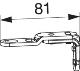 Maco  MM Drehbandarm AS/DTuni/PVC Tricoat-Evo  236432