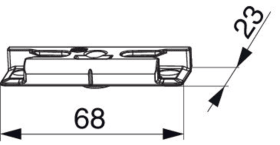 Maco  Schließteil i.S. mit Positionszapfen 12x3 mm FT24 13V Schrägverschraubung Tricoat-Evo  372574