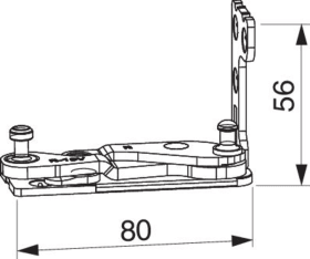 Maco  Ecklager Multi Power PVC FT30 12L 13V links Tricoat-Evo  233047