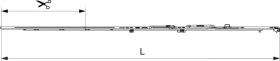 Maco  MM Scherenstulp DK rechts Multi Power mit Sparlüftung 800 ohne Zapfen FFB 601-800 Tricoat-Evo  236721