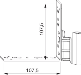 Maco  MM Falzecklagerband DTuni ohne ÜV rechts 12L/18Ü-9V silber  52706
