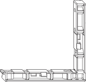 Maco  Winkelbandunterlage für Falzecklagerband TO Graphitschwarz RAL 9011  41262